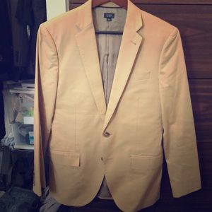 Italian chino blazer in British khaki. Size 36S